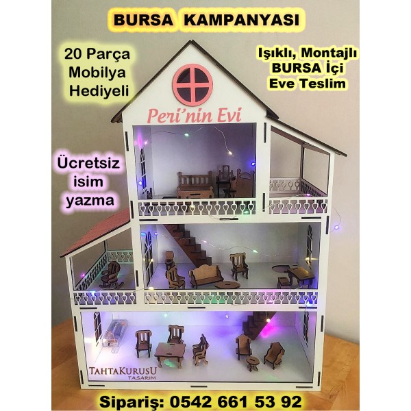 Ahşap Oyuncak Oyun Evi ( BURSA Dükkan Teslim )